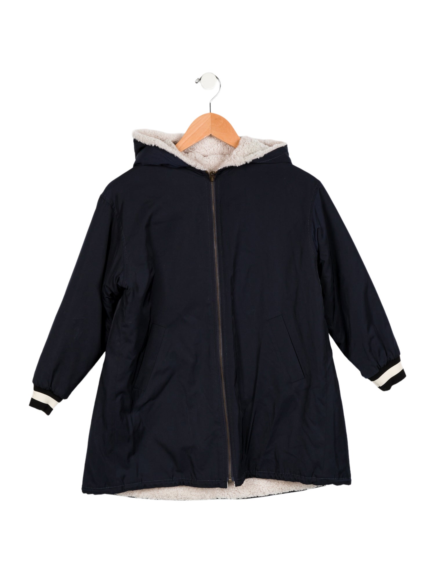 Yves Salomon Hooded Casual Coat