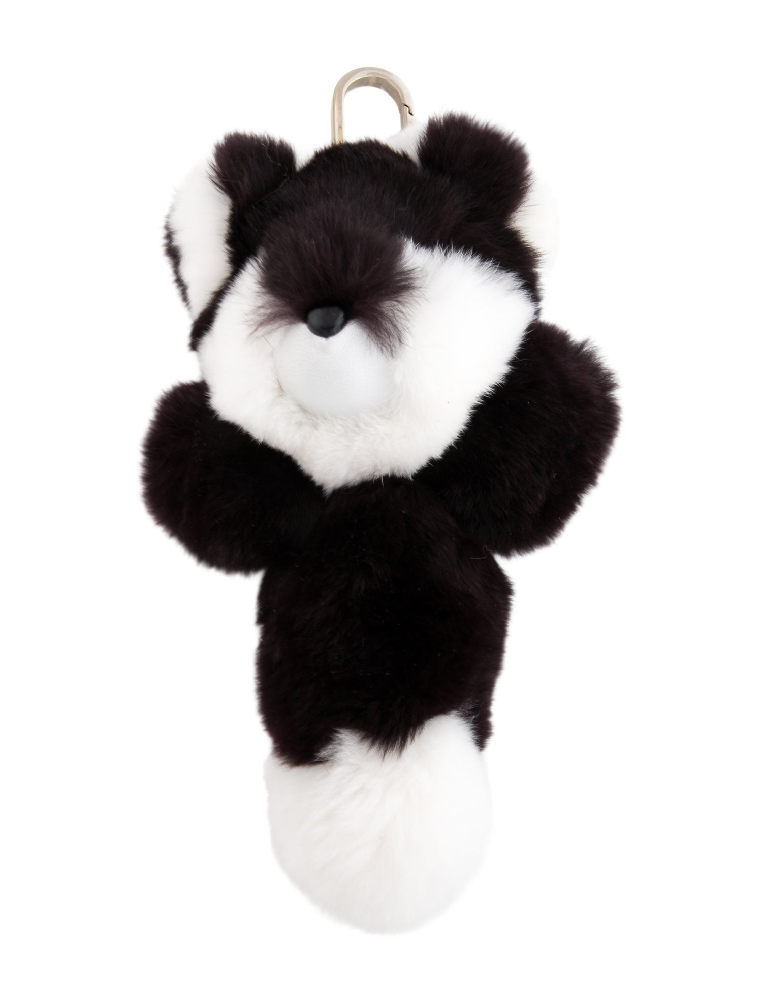 Yves Salomon Rabbit Fur Keychain