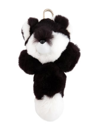 Yves Salomon Rabbit Fur Keychain