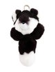 Yves Salomon Rabbit Fur Keychain