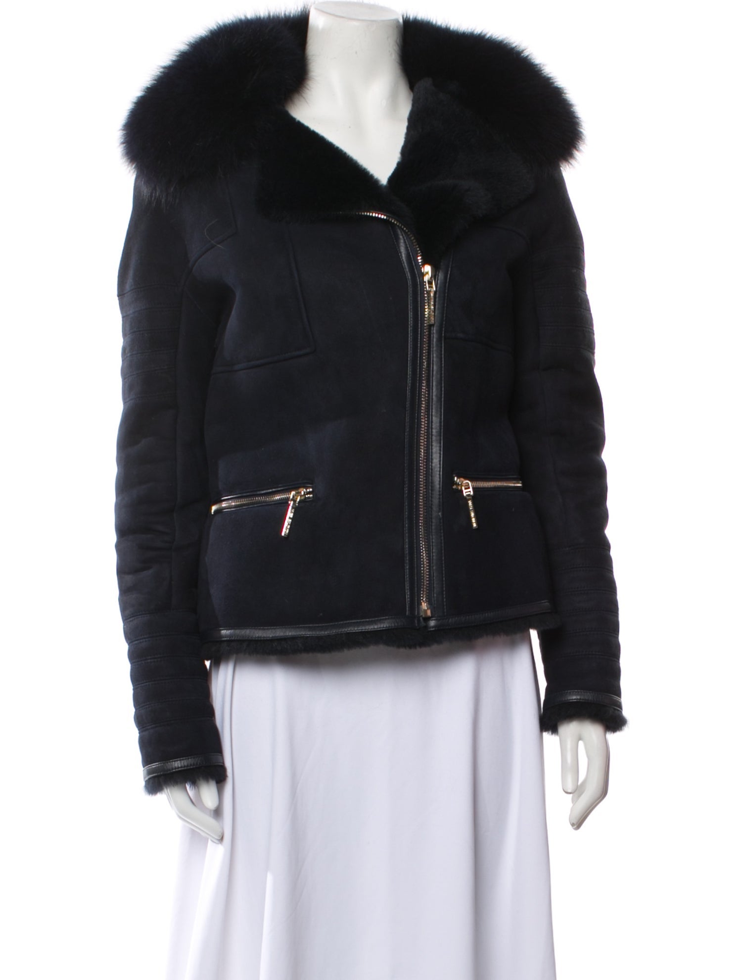 Yves Salomon Lambskin Fur Jacket