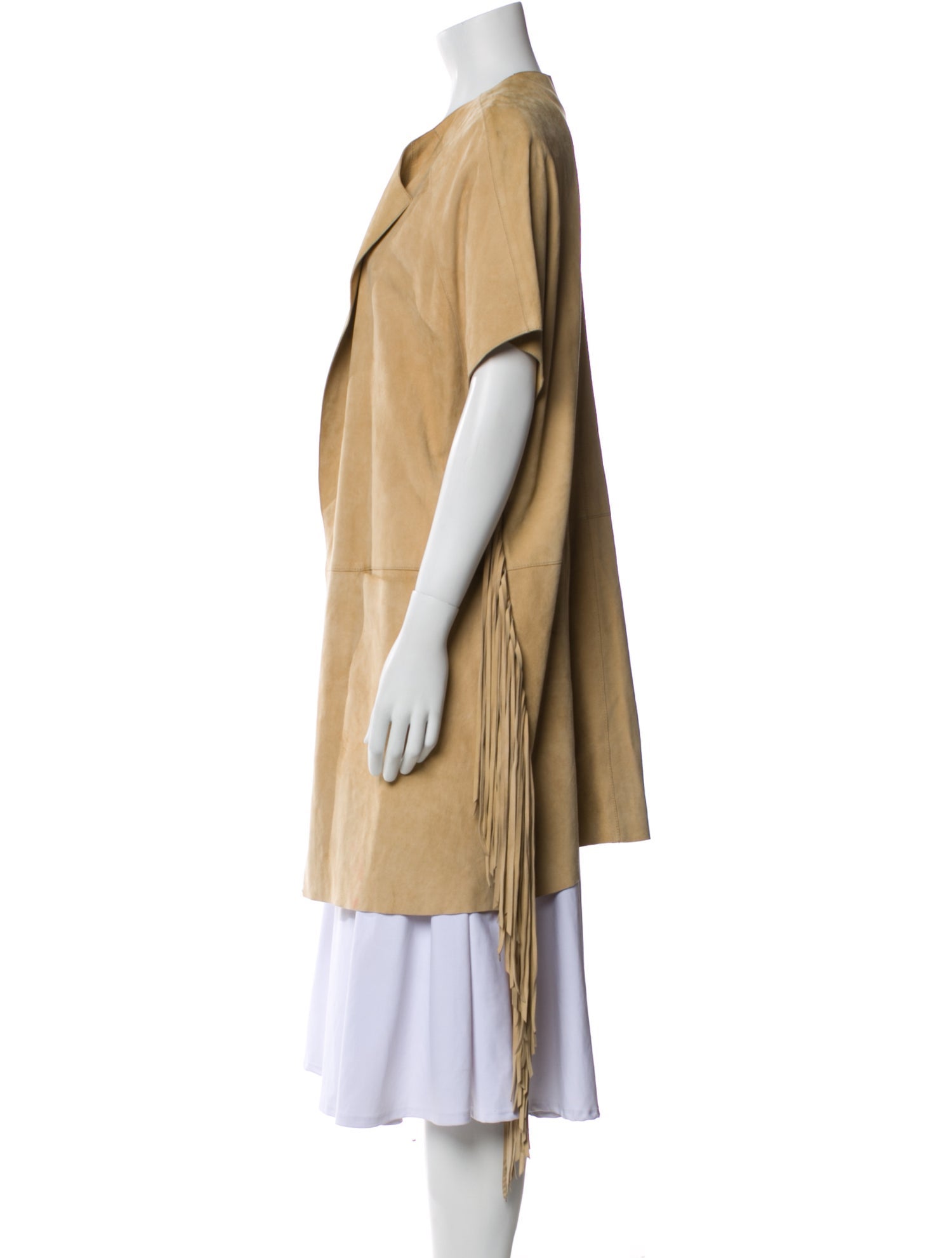 Yves Salomon Lambskin Striped Jacket