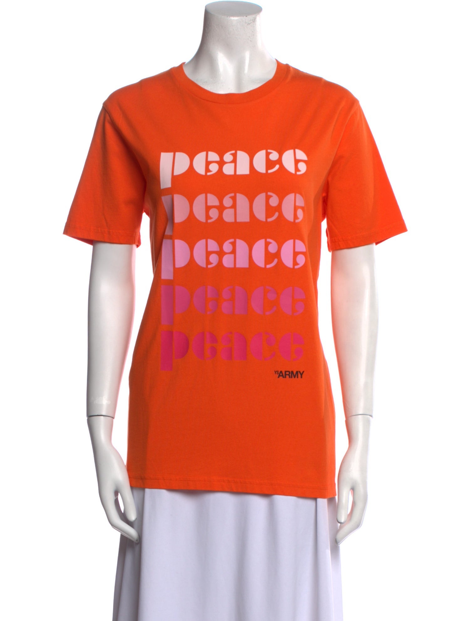 Yves Salomon Graphic Print Crew Neck T-Shirt w/ Tags