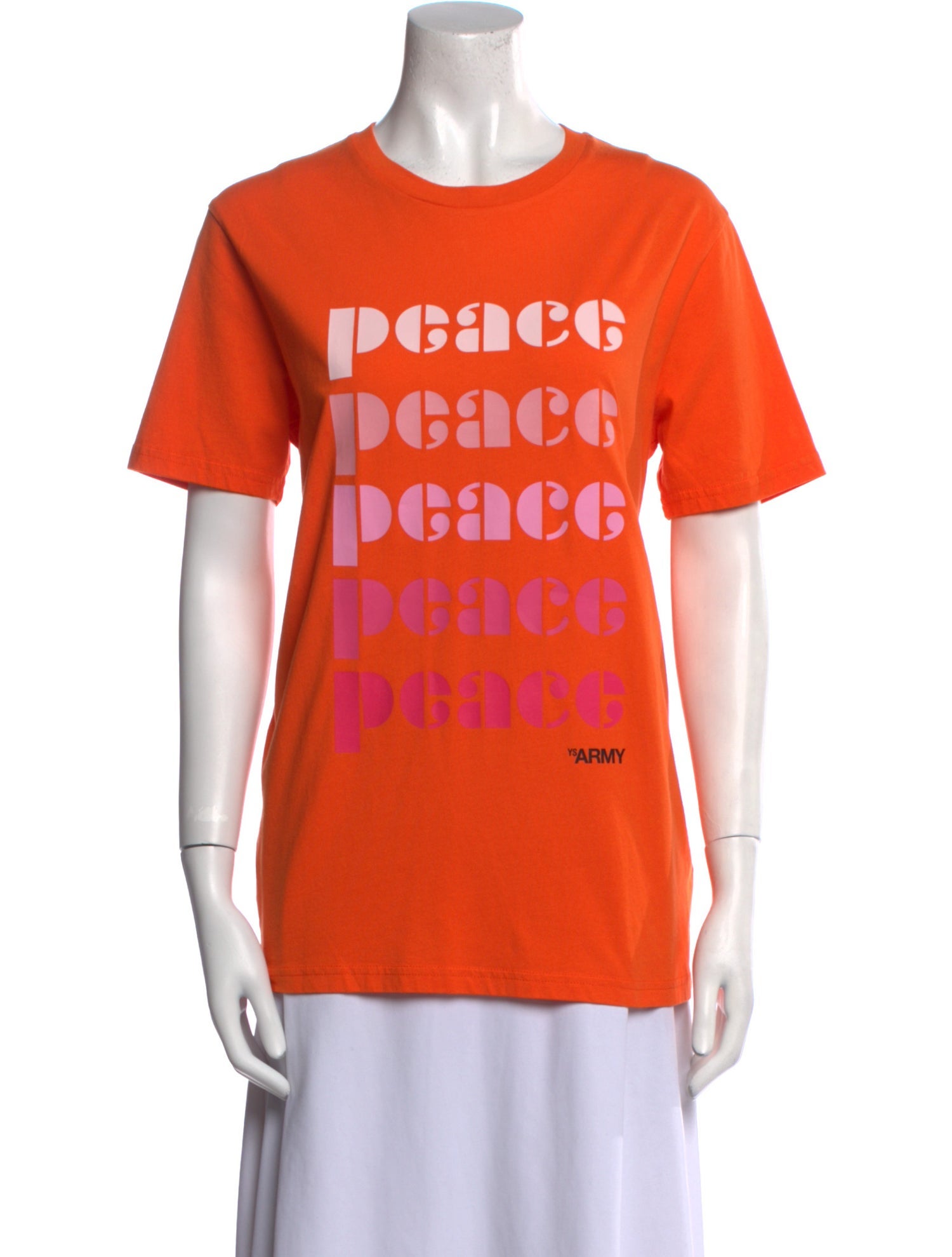 Yves Salomon Graphic Print Crew Neck T-Shirt w/ Tags