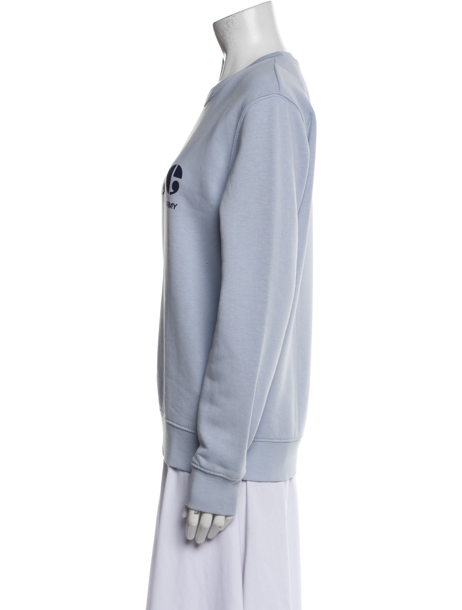 Yves Salomon Graphic Print Crew Neck Sweatshirt w/ Tags