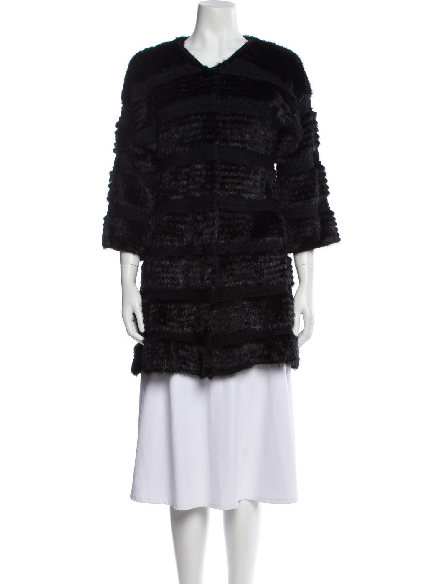 Yves Salomon Fox Fur Coat