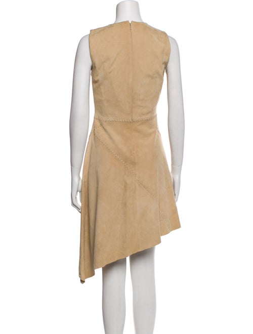 Yves Salomon Lamb Leather Knee-Length Dress