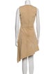 Yves Salomon Lamb Leather Knee-Length Dress