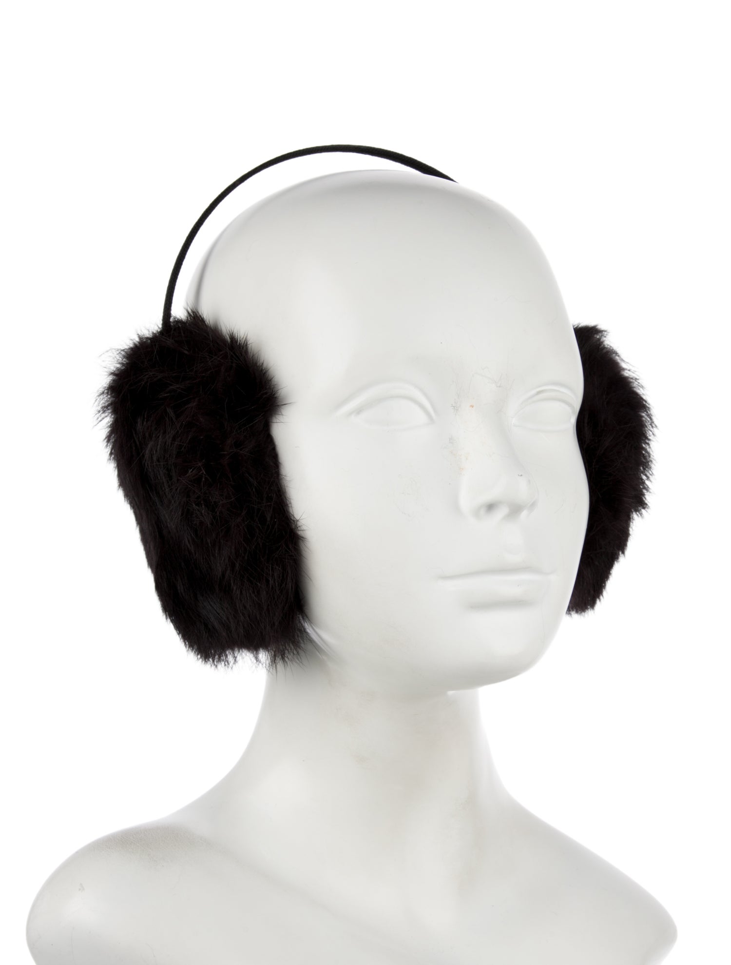 Yves Salomon Winter Vintage Rabbit Fur Earmuffs