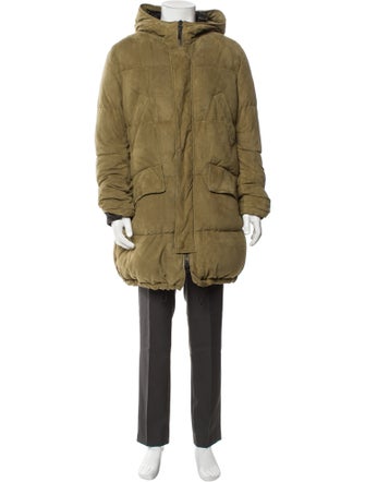 Yves Salomon Lamb Leather Parka