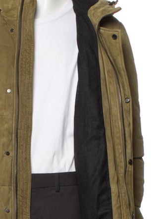 Yves Salomon Lamb Leather Parka