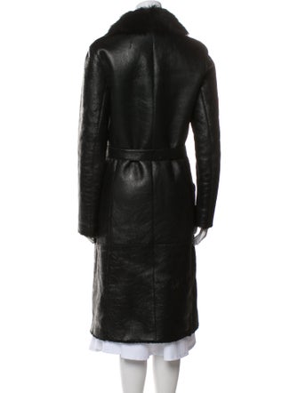 Yves Salomon Lamb Leather Fur Coat