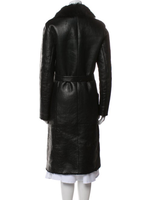 Yves Salomon Lamb Leather Fur Coat