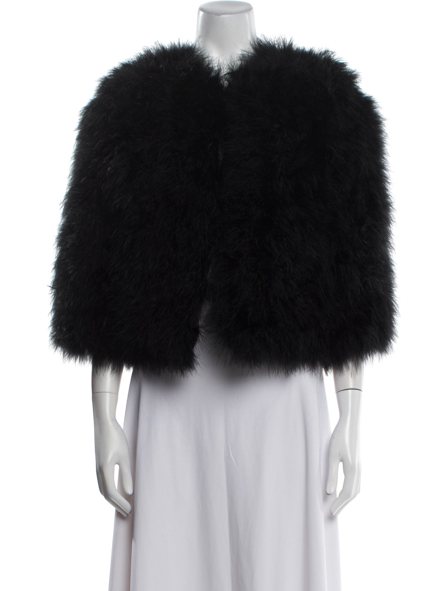 Yves Salomon Ostrich Feather Down Jacket