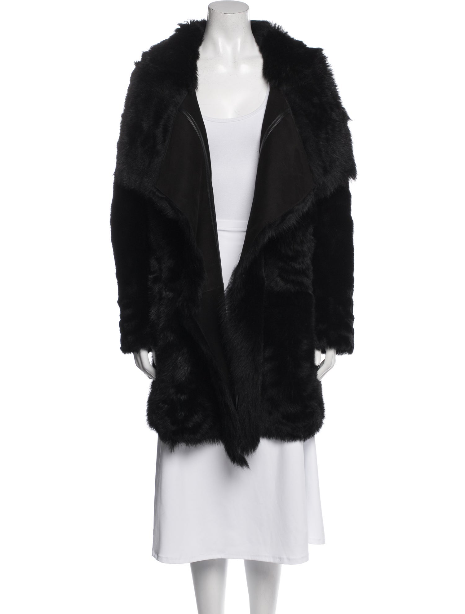 Meteo by Yves Salomon Fur Faux Fur Coat