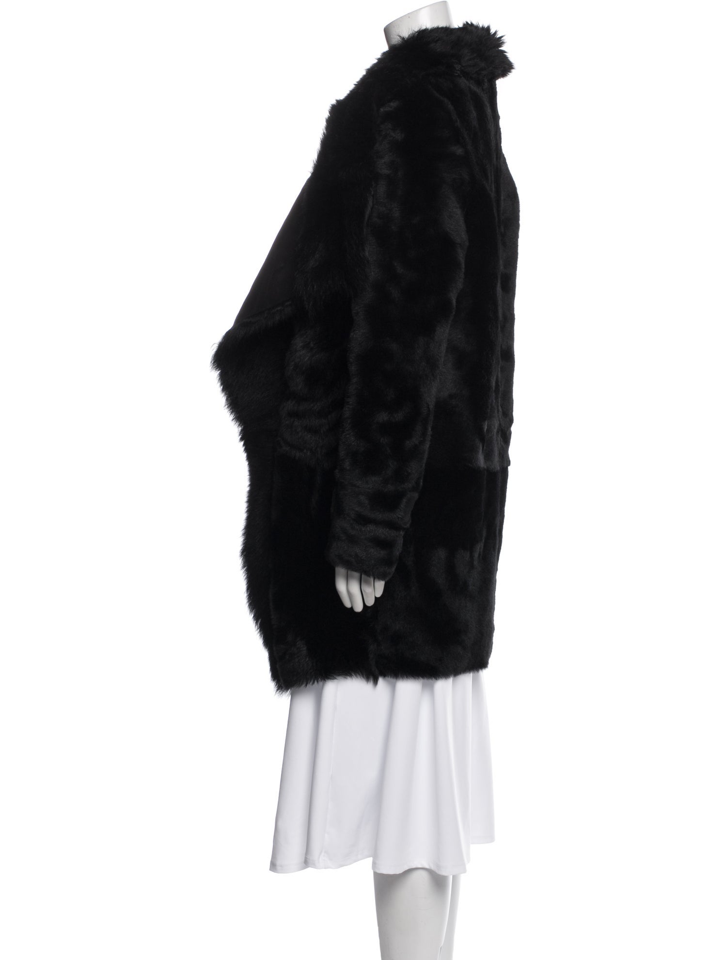 Meteo by Yves Salomon Fur Faux Fur Coat