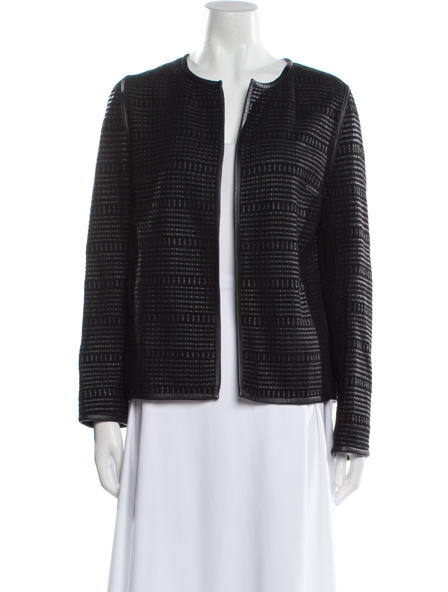 Yves Salomon Leather Evening Jacket