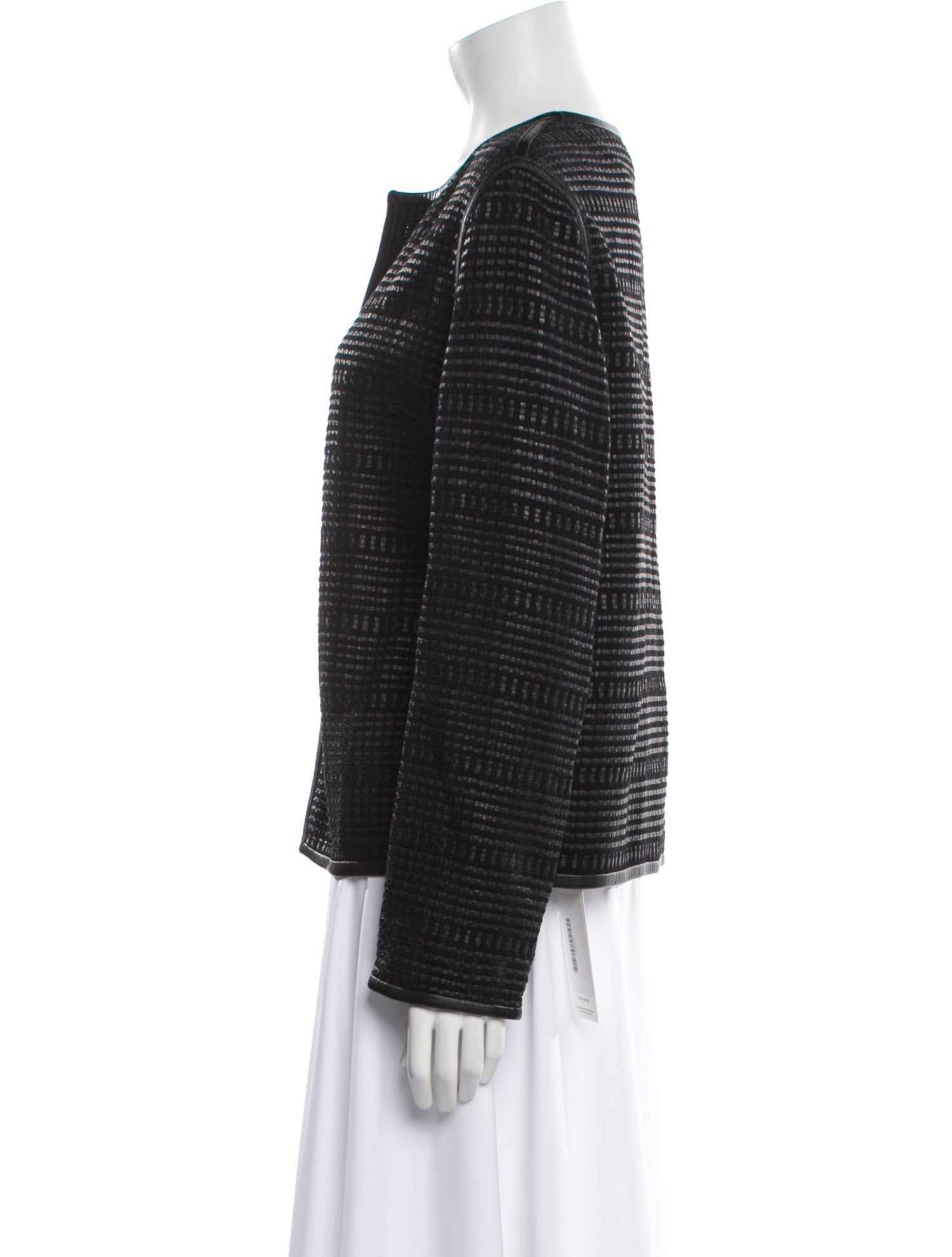 Yves Salomon Leather Evening Jacket