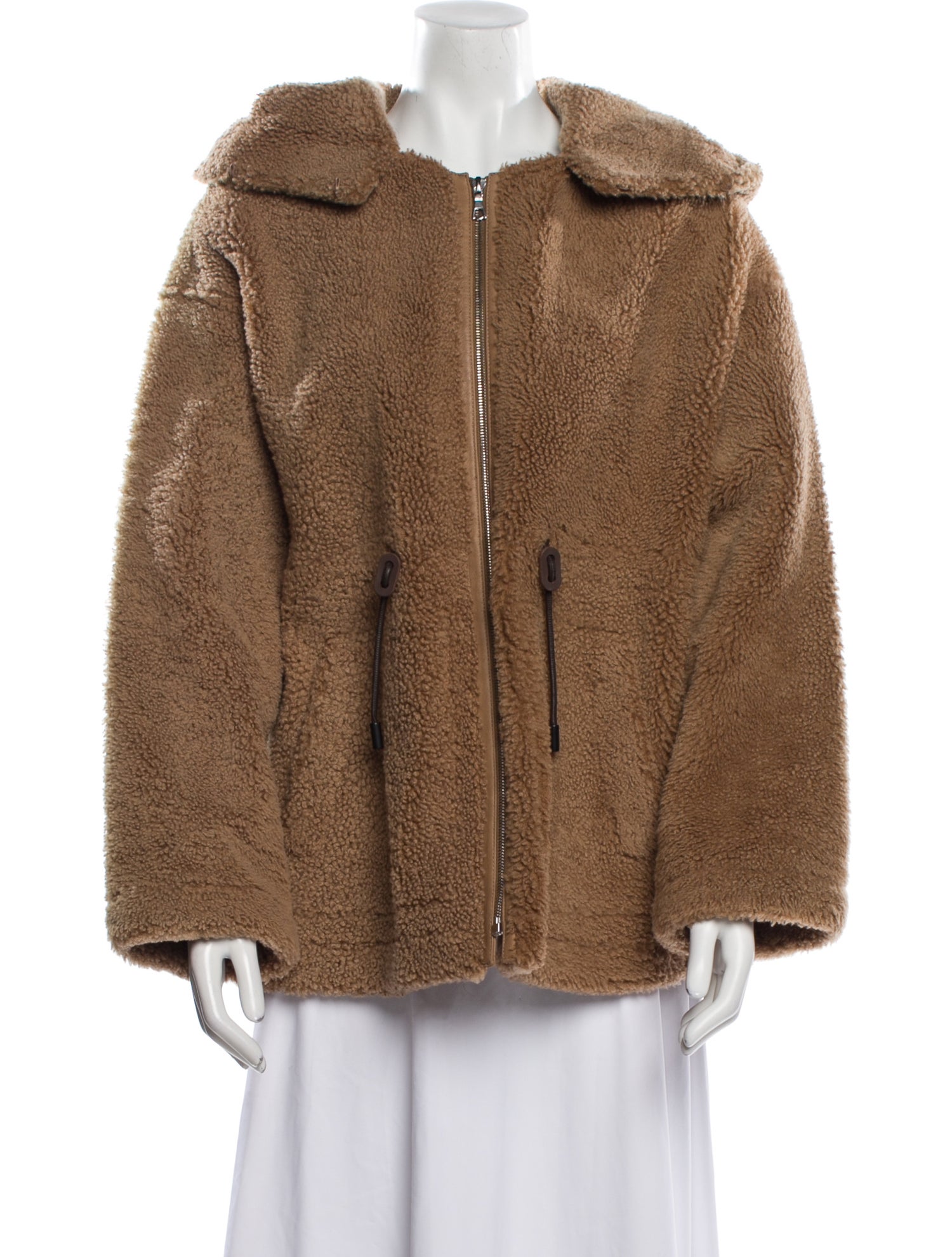 Yves Salomon Lamb Leather Coat