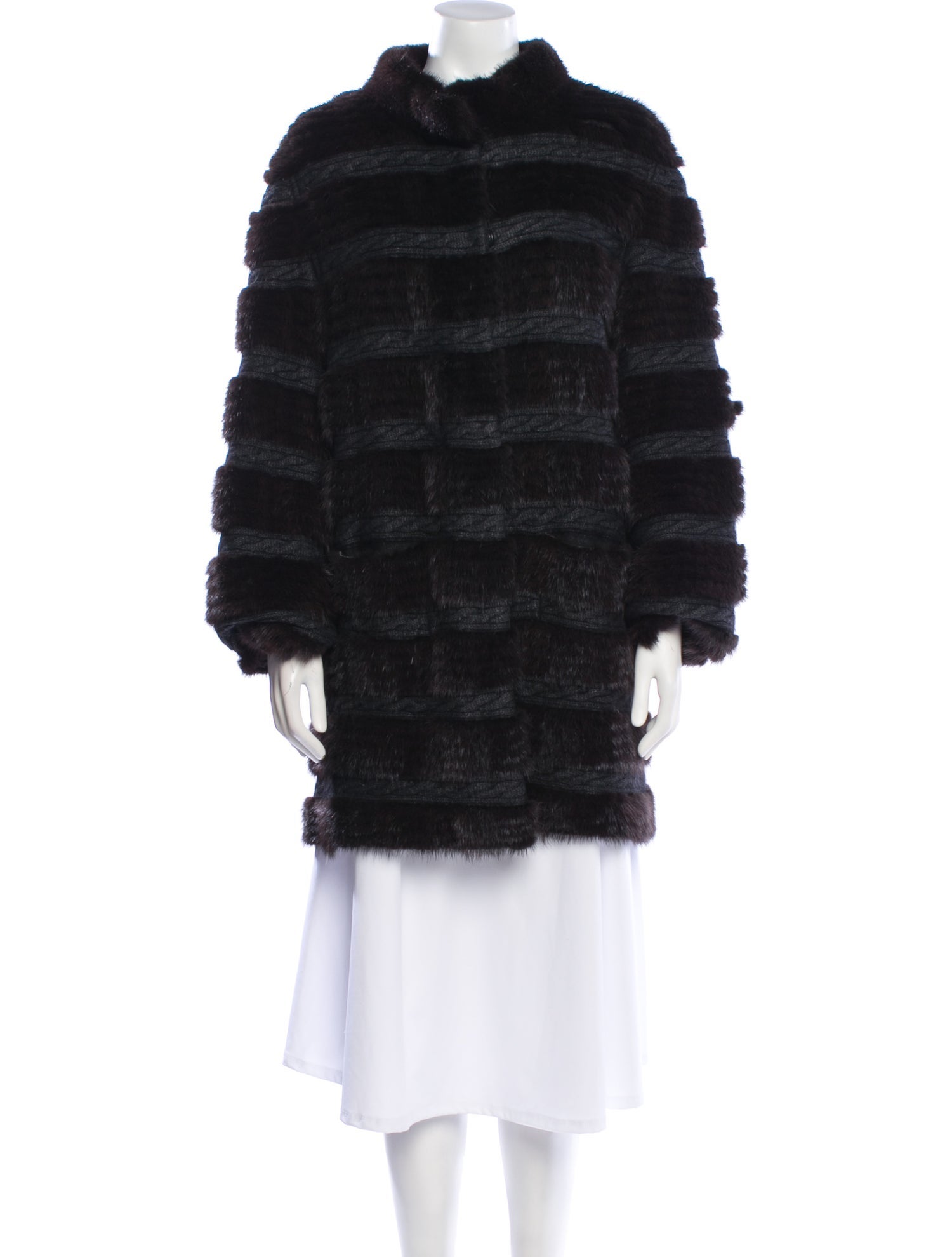 Yves Salomon Mink Fur Coat