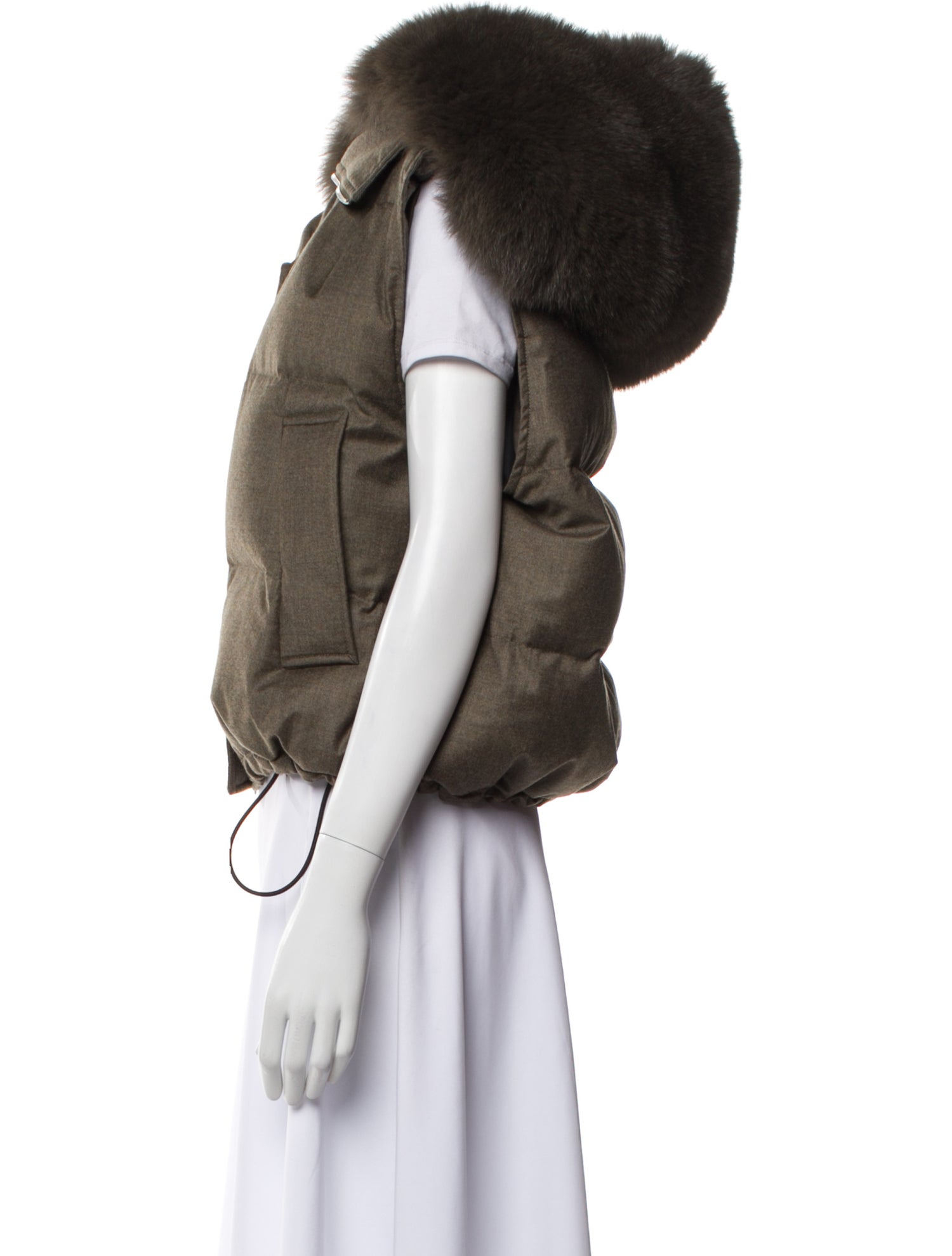 Yves Salomon Virgin Wool Down Jacket