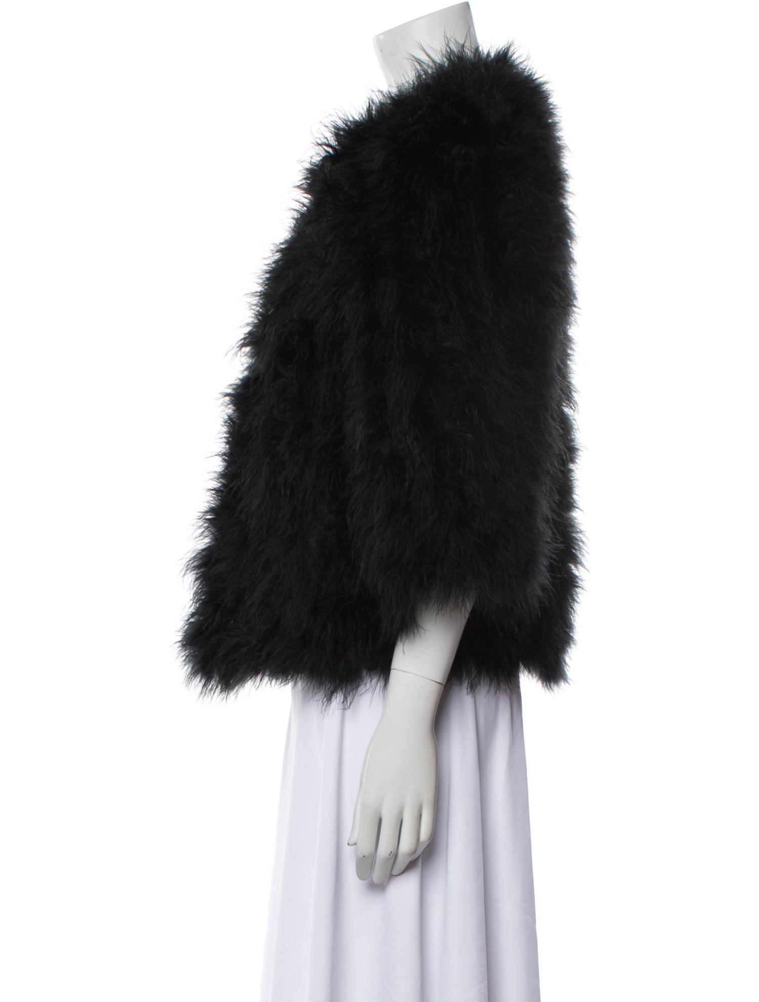Yves Salomon Ostrich Feather Down Jacket