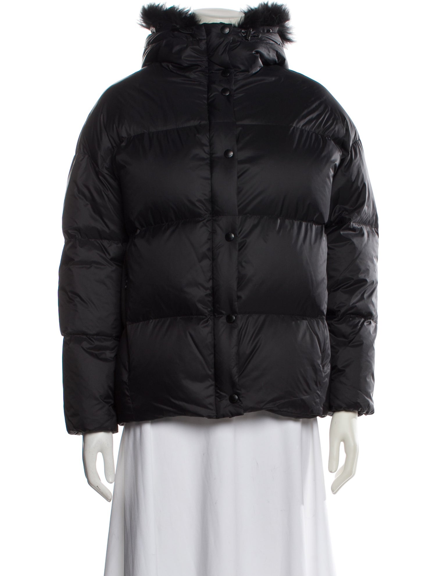 Yves Salomon Lamb Leather Down Jacket