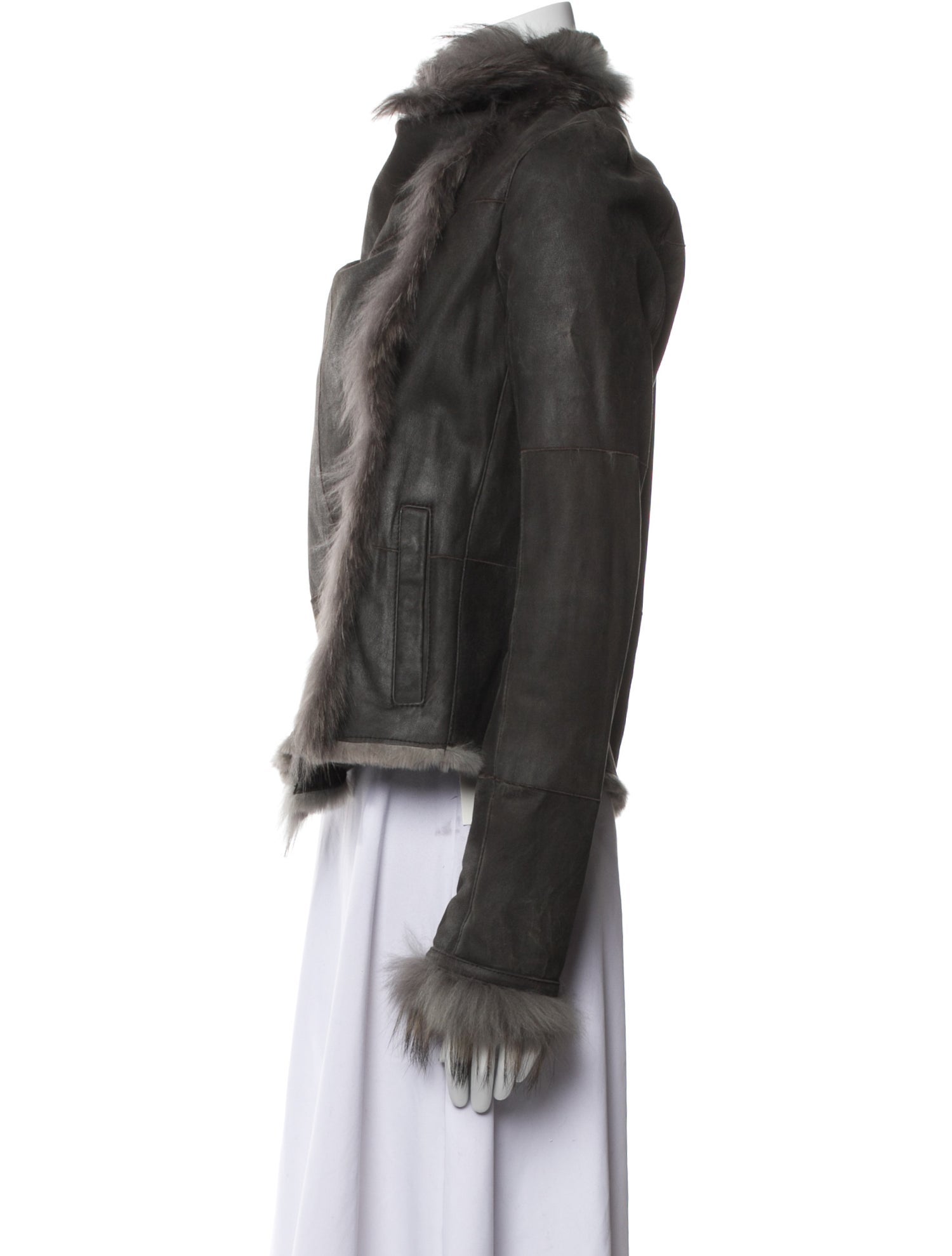 Yves Salomon Faux Fur Jacket