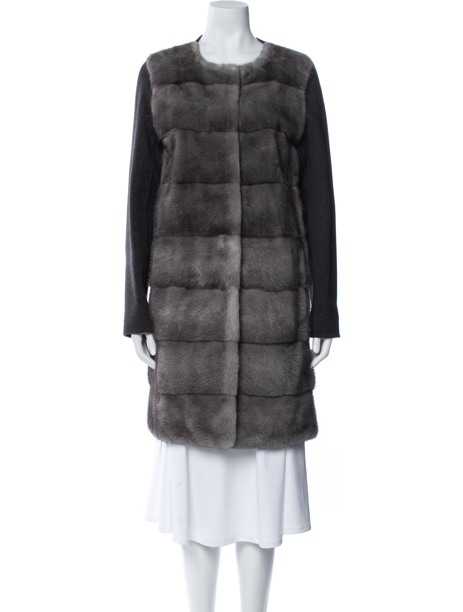 Yves Salomon Mink Fur Coat