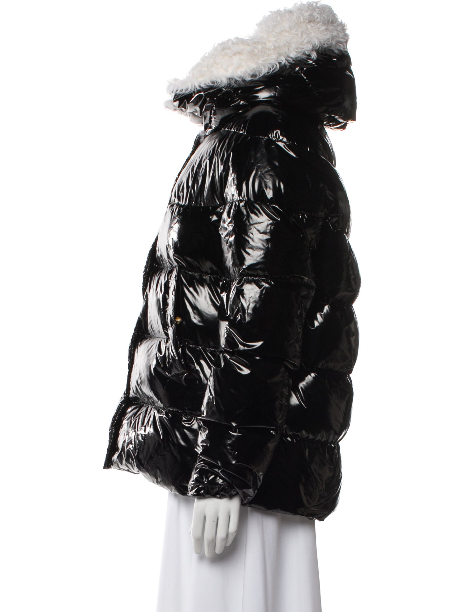 Yves Salomon Nylon Down Jacket