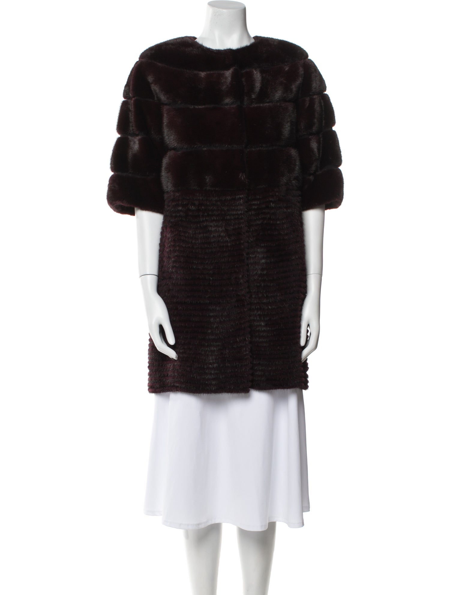 Yves Salomon Mink Fur Coat