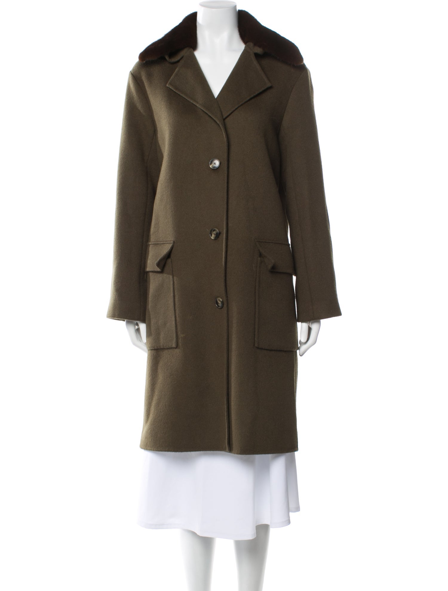 Yves Salomon Mink Fur Coat