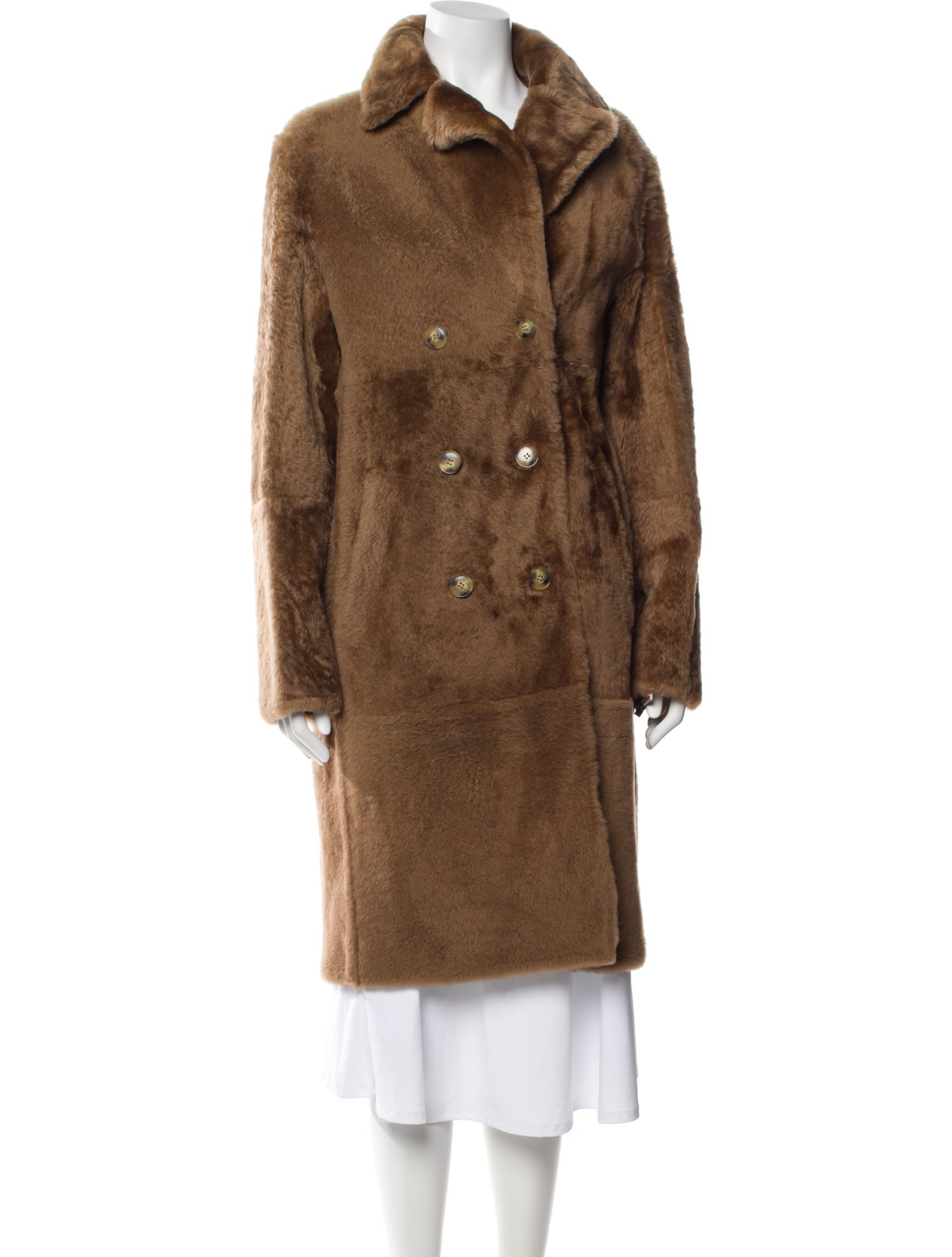Yves Salomon Lamb Fur Fur Coat w/ Tags