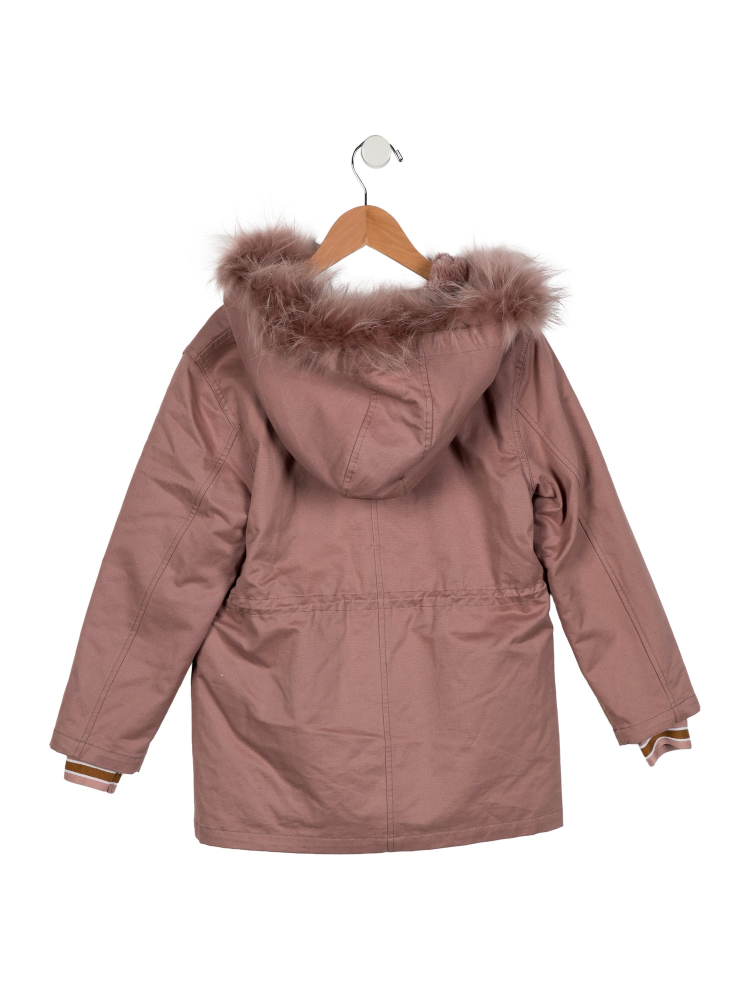 Yves Salomon Girls' Zip-Up Jacket