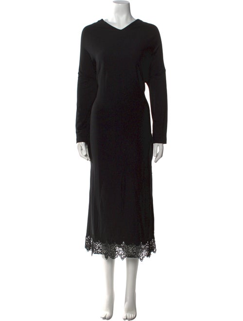 Y's Pink Crew Neck Midi Length Dress