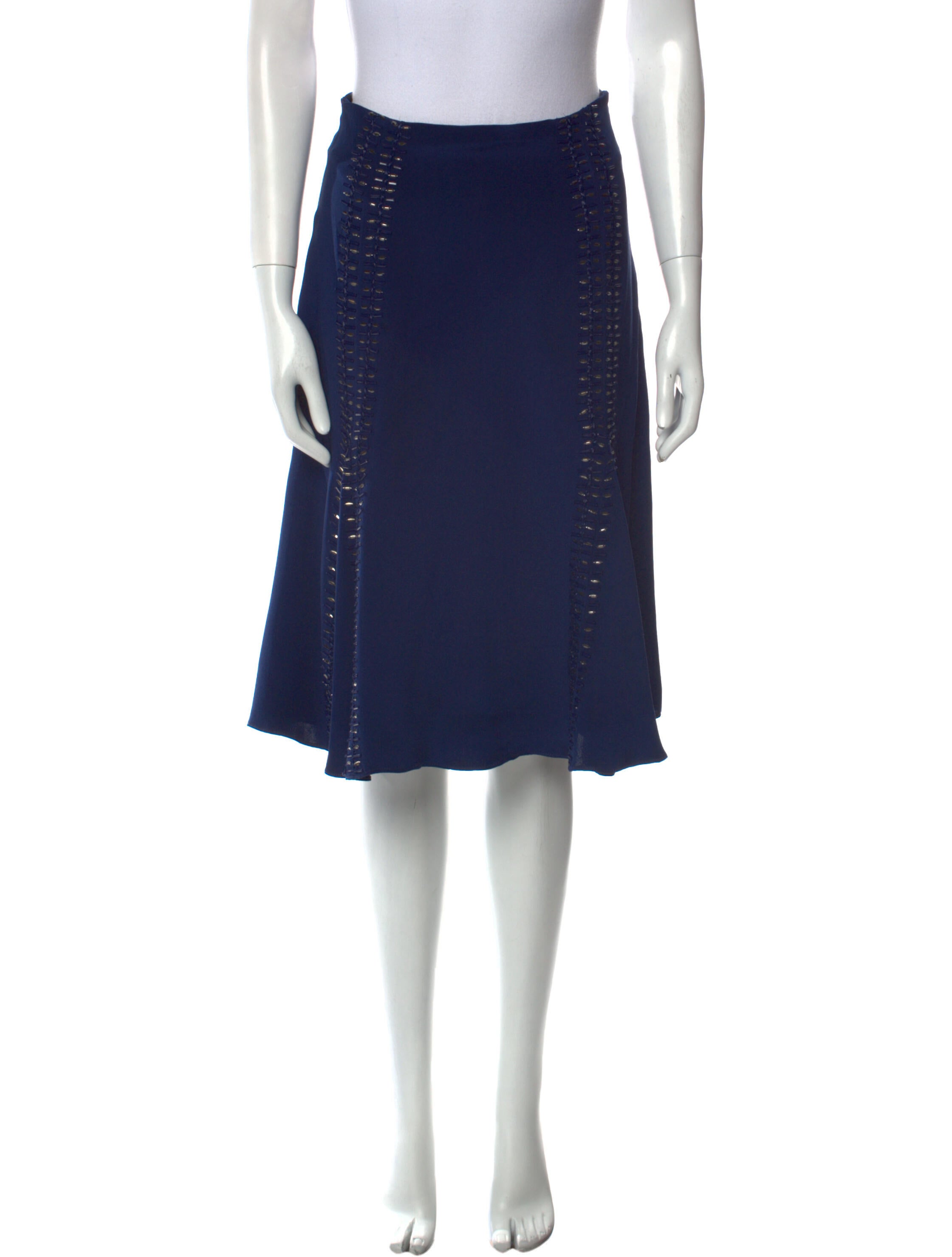 Charles Youssef Beaded Accents Knee-Length Skirt