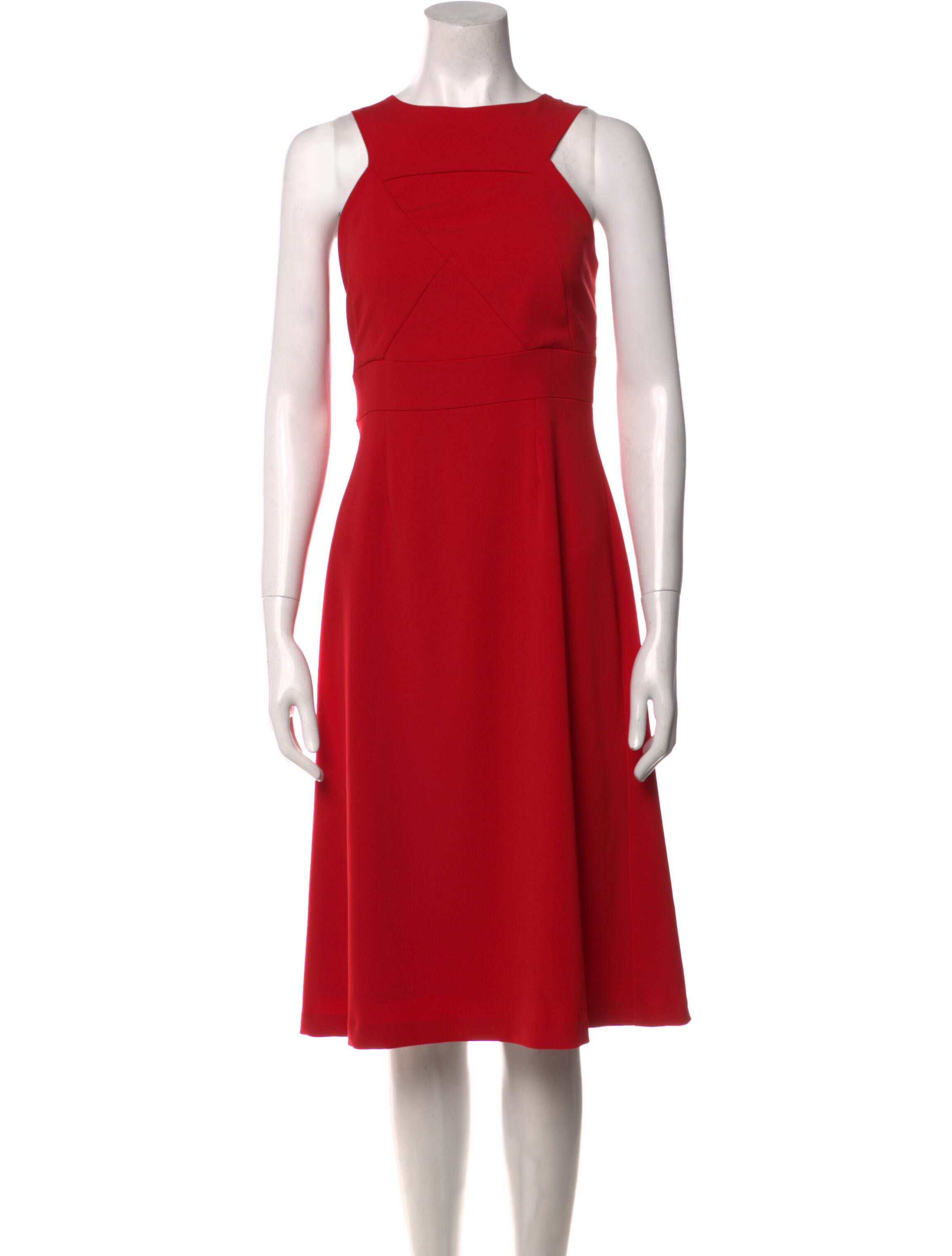 Charles Youssef Bateau Neckline Midi Length Dress