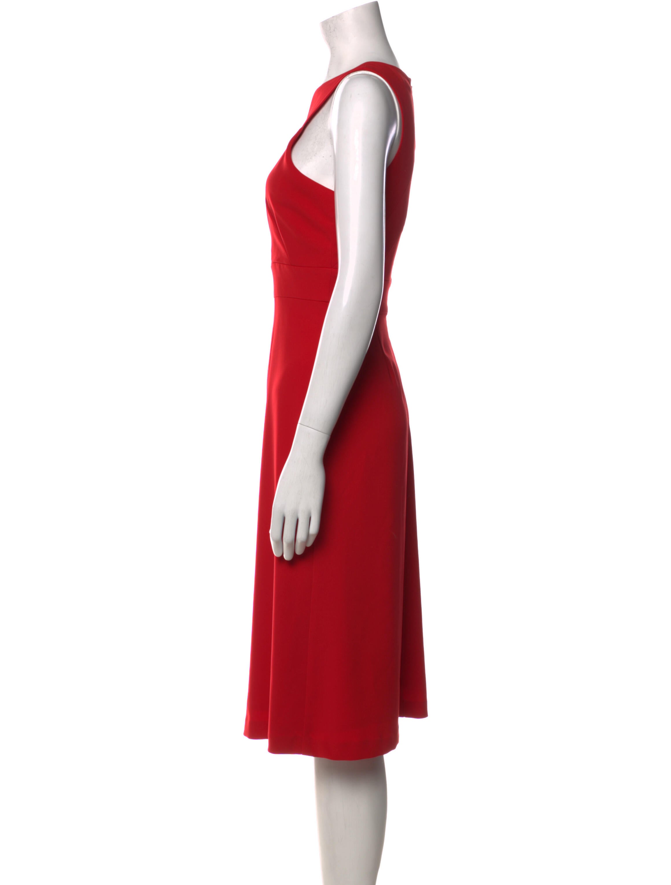 Charles Youssef Bateau Neckline Midi Length Dress