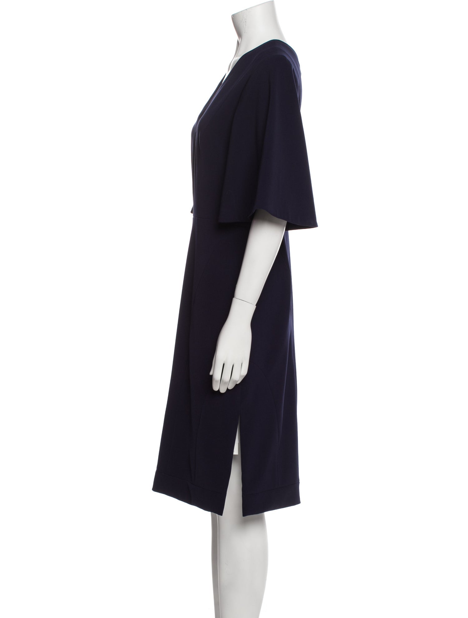 Charles Youssef V-Neck Knee-Length Dress