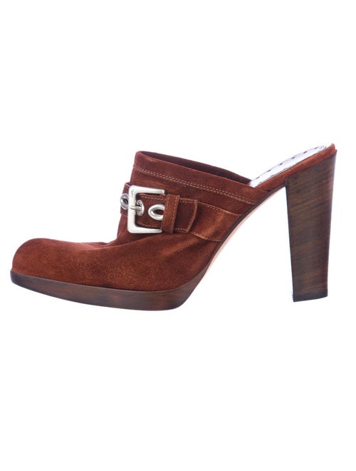 Yves Saint Laurent Suede Mules