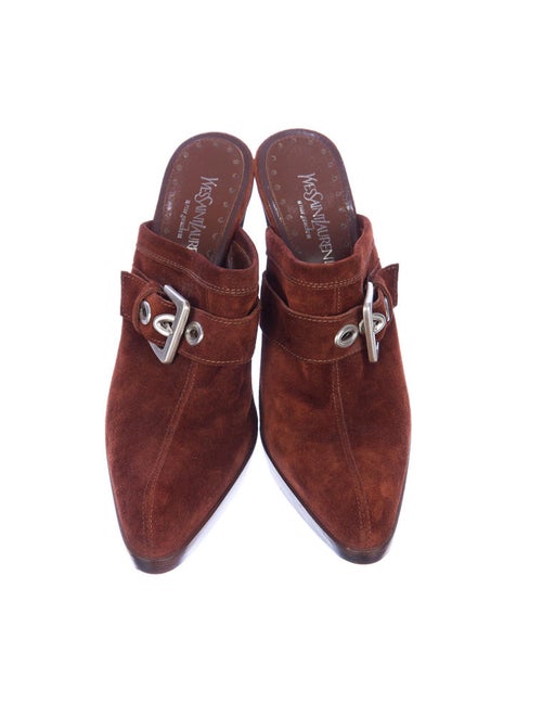 Yves Saint Laurent Suede Mules