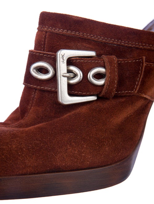 Yves Saint Laurent Suede Mules