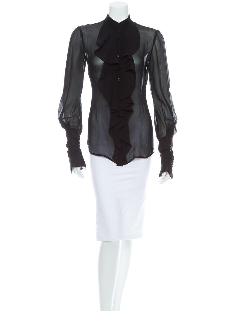 Yves Saint Laurent Sheer Blouse