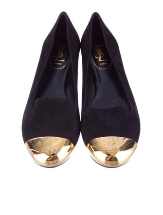 Yves Saint Laurent Suede Flats