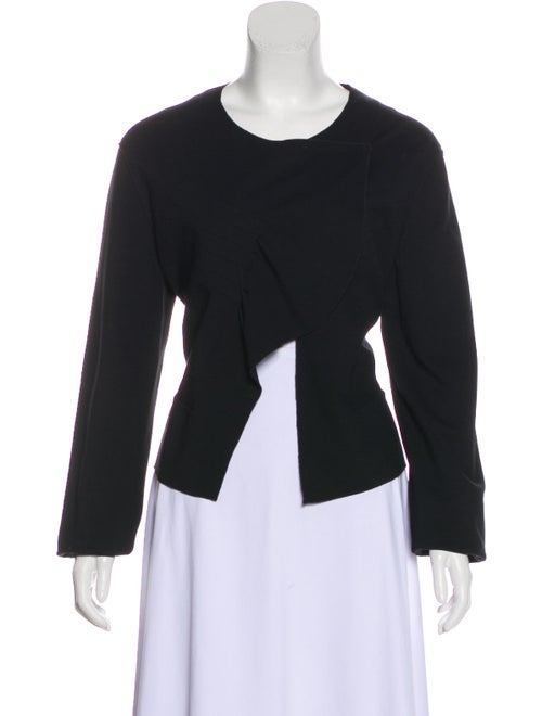 Yves Saint Laurent Textured Knit Cardigan Black