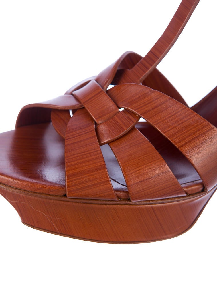 Yves Saint Laurent Tribute Sandals - Shoes - YVE12072 | The RealReal
