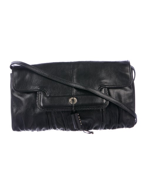 Yves Saint Laurent Leather Clutch Black