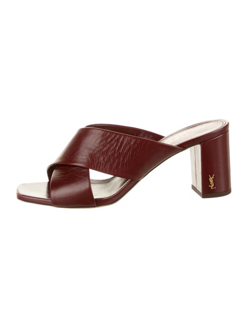 Yves Saint Laurent Leather Slides