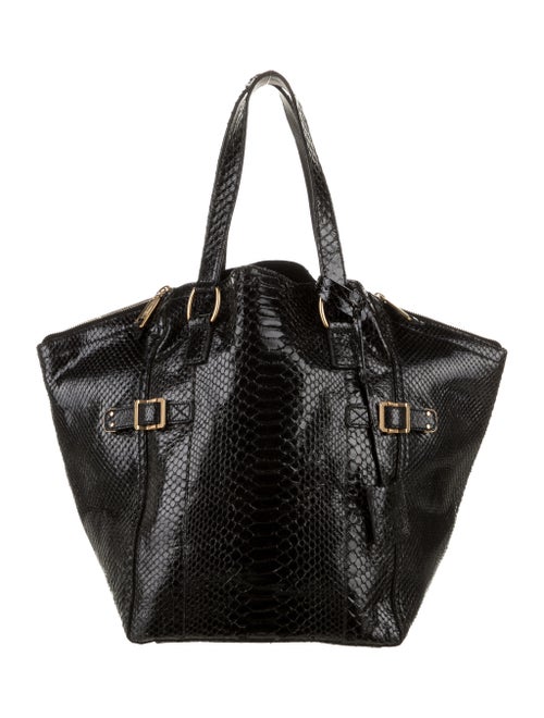 Yves Saint Laurent Python Downtown Bag Black