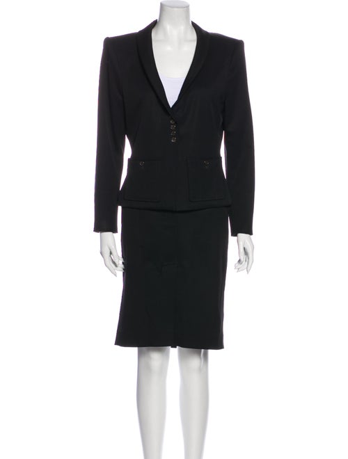 Yves Saint Laurent Wool Skirt Suit Wool